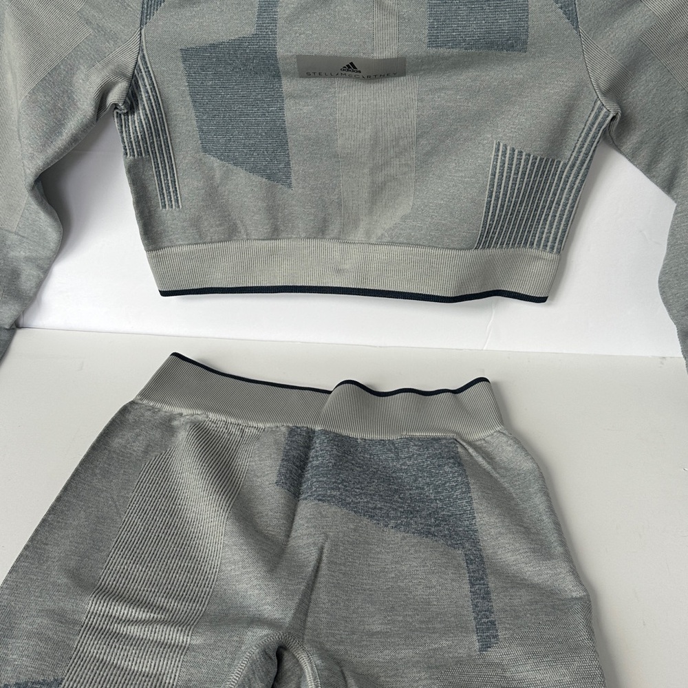 Adidas by Stella McCartney Gray Patterned Activewear Set